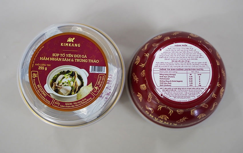 Súp tổ yến đùi gà nhân sâm đông trùng 1 chén