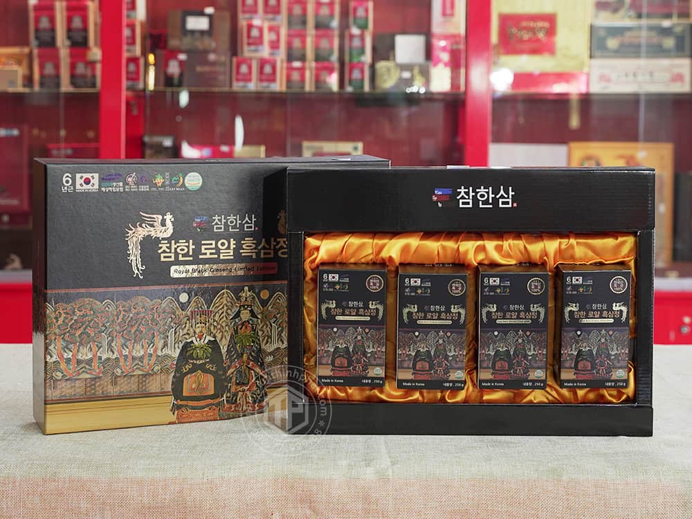 Cao hắc sâm Hàn Quốc cao cấp Chamhan hộp 4 lọ x 250g