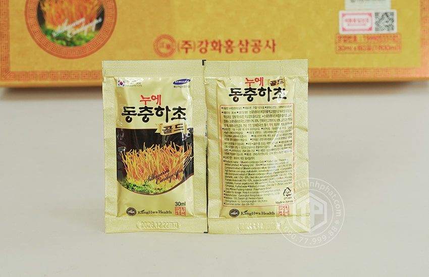 Nước đông trùng hạ thảo Hàn Quốc Rùa Vàng 60 gói