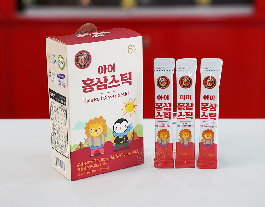 Nước hồng sâm Pocheon dành cho trẻ em dạng thanh - Kids red ginseng stick Nước hồng sâm Pocheon dành cho trẻ em dạng thanh - Kids red ginseng stick