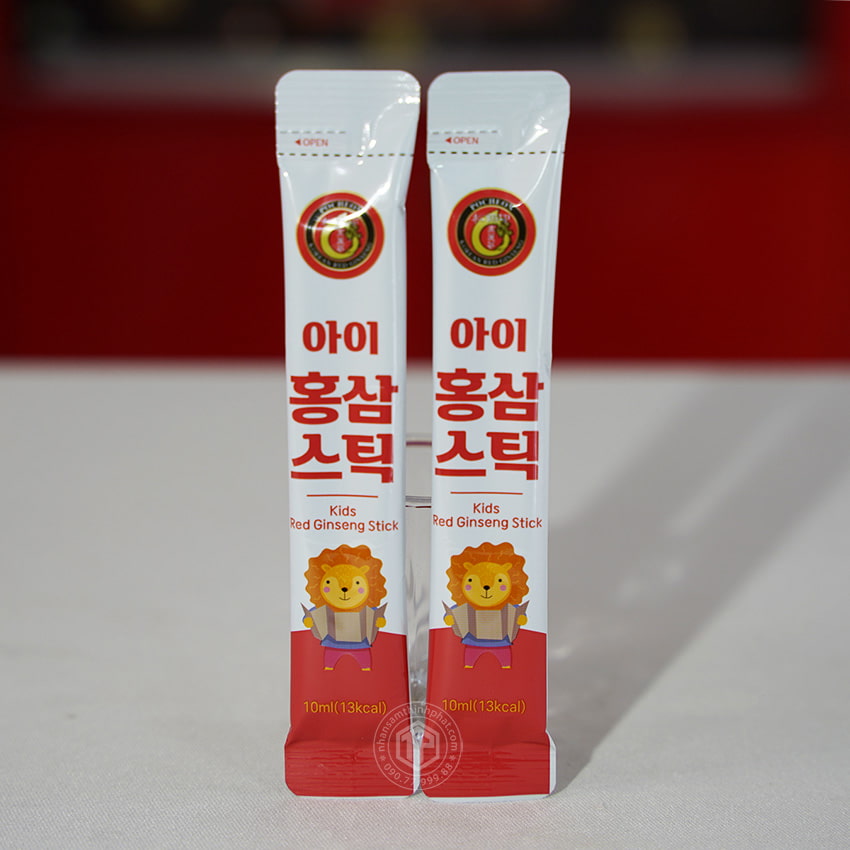 Nước hồng sâm Pocheon dành cho trẻ em dạng thanh - Kids red ginseng stick Nước hồng sâm Pocheon dành cho trẻ em dạng thanh - Kids red ginseng stick