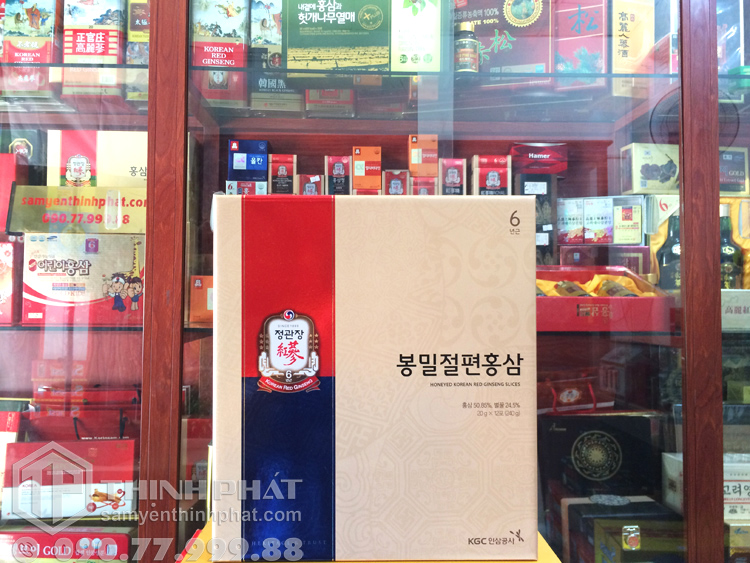 Sâm lát tẩm mật ong KGC cao cấp hộp 12 gói - Hồng sâm chính phủ Cheong Kwan Jang