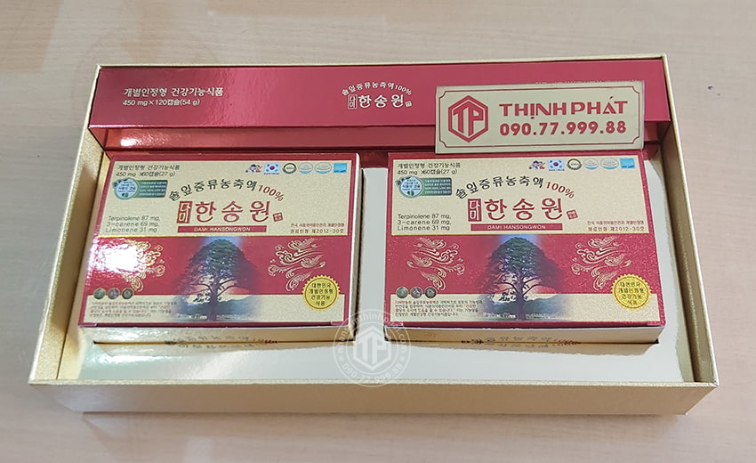 Viên tinh dầu thông đỏ Chính phủ Hàn Quốc Dami Hansongwong cao cấp 120 viên