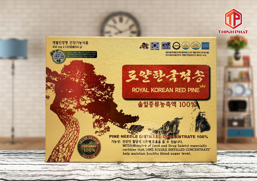 Viên tinh dầu thông đỏ Hàn Quốc Royal 120 viên