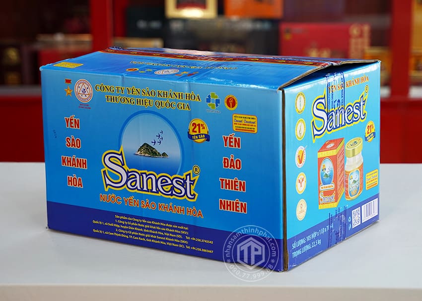 Yến Sào Khánh hòa sanest có đường thùng 105 lọ x 70ml