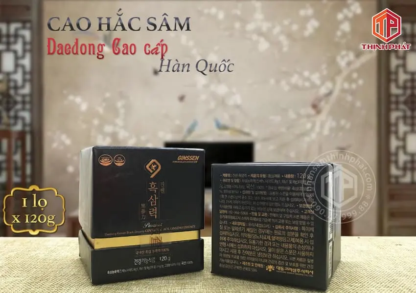 Cao hắc sâm cao cấp Daedong chính hãng Hàn Quốc lọ 120g