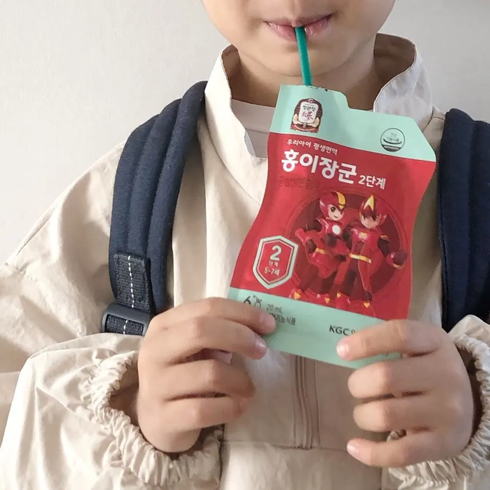 Mỗi ngày các bé có thể uống 1 gói nước hồng sâm baby