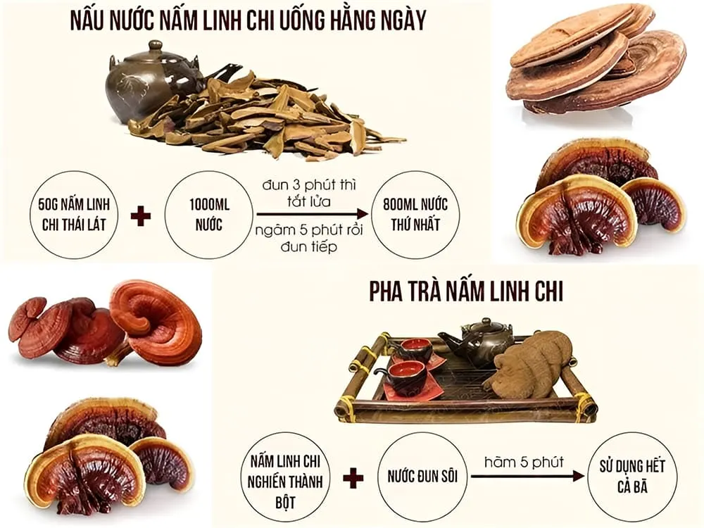 Bạn có thể thái lát nấm linh chi để nấu nước uống Bạn có thể thái lát nấm linh chi để nấu nước uống