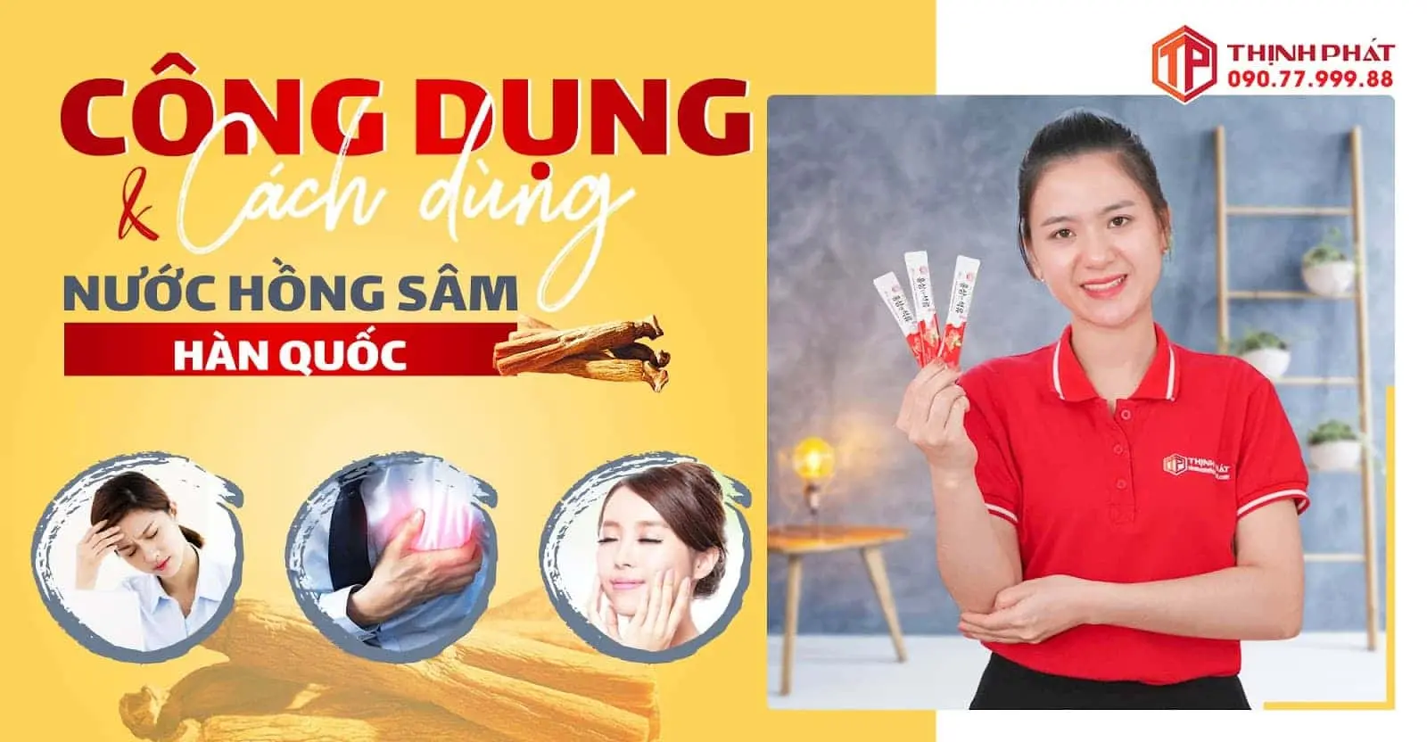 Công dụng và cách dùng nước hồng sâm Hàn Quốc
