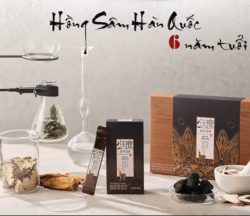 Chiết xuất từ Nhân Sâm Hàn Quốc 6 năm tuổi