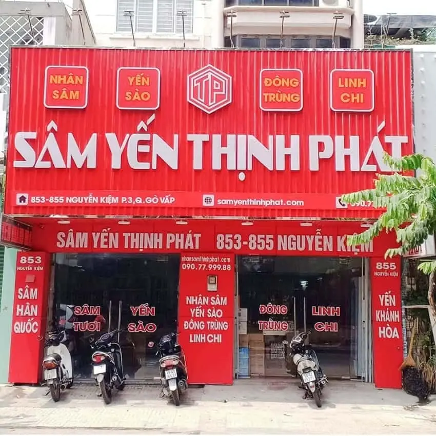 Sâm Yến Thịnh Phát: 853 - 855 Nguyễn Kiệm, P.3, Q.Gò Vấp, TP.HCM Sâm Yến Thịnh Phát: 853 - 855 Nguyễn Kiệm, P.3, Q.Gò Vấp, TP.HCM