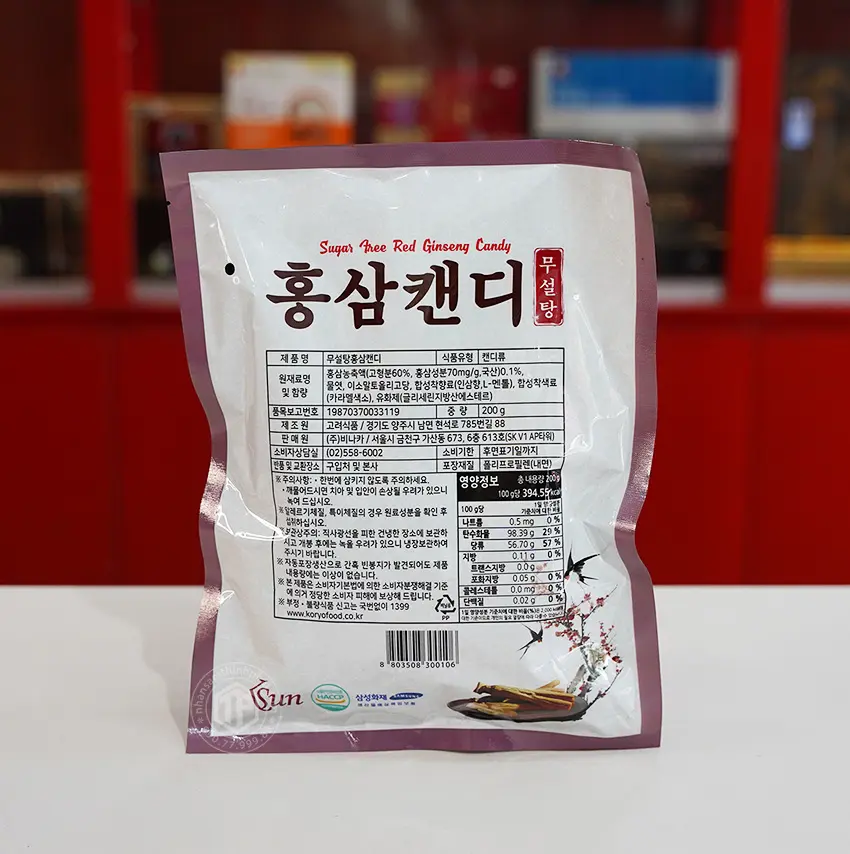 Kẹo sâm Hàn Quốc không đường 200g