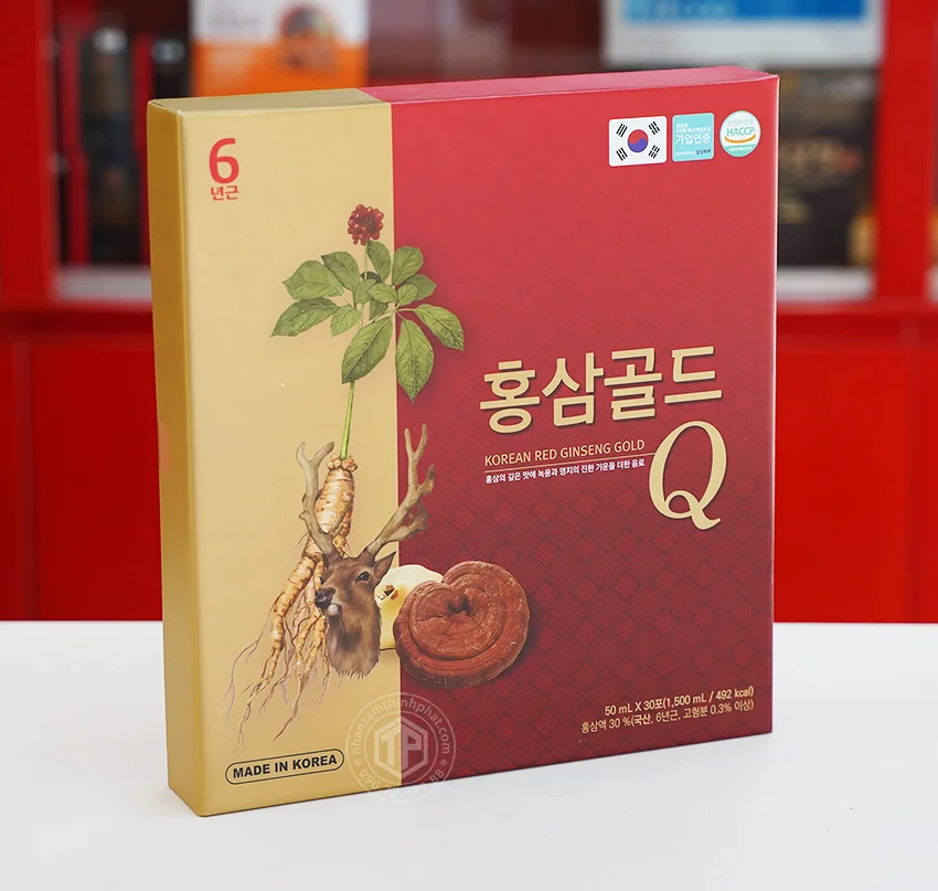 Nước hồng sâm nhung hươu linh chi