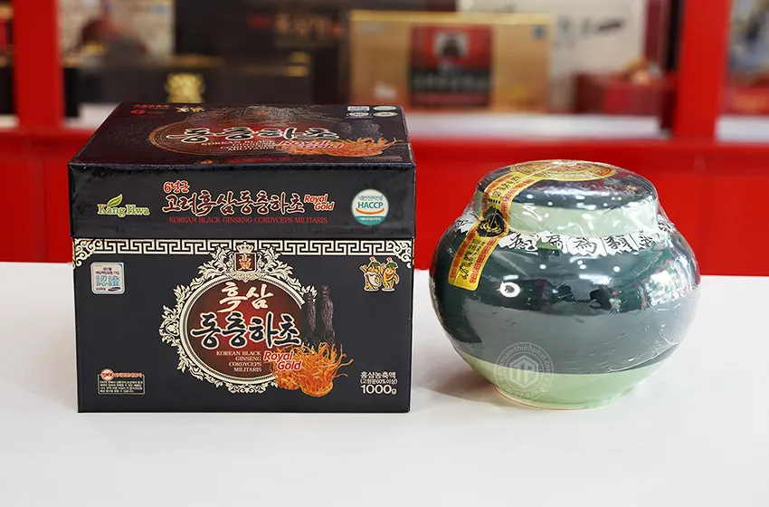 Cao hắc sâm đông trùng hạ thảo Hàn Quốc chính hãng hủ sành 1 kg