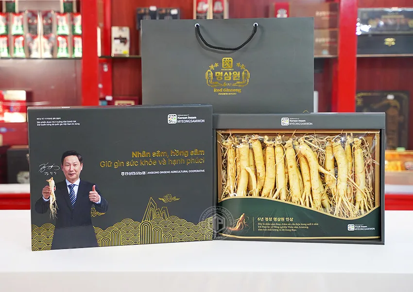 Nhân sâm tươi Hàn Quốc loại 1 nhập khẩu kg 20 củ