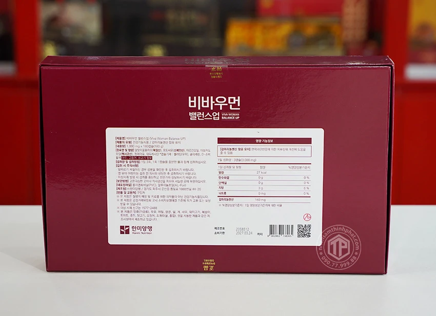Viên uống cân bằng nội tiết tố nữ Hàn Quốc hộp 180 viên