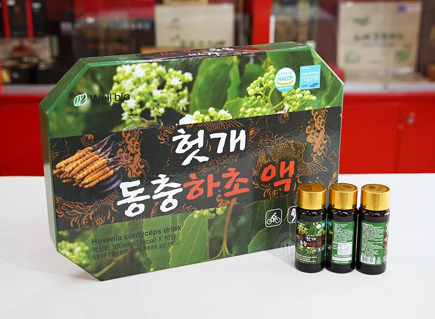 Nước bổ gan thanh lọc cơ thể Jeong Won Hàn Quốc hộp 10 chai x 100 ml