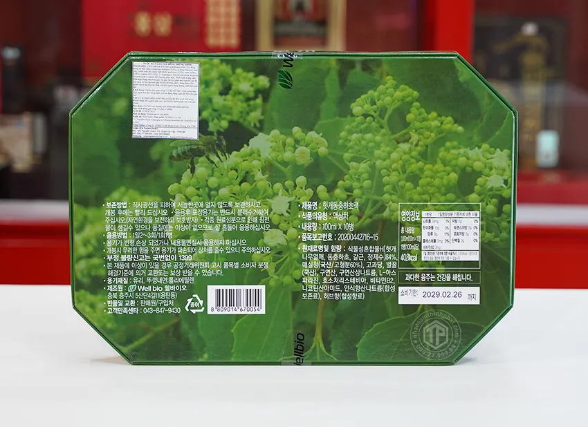 Nước bổ gan thanh lọc cơ thể Jeong Won Hàn Quốc hộp 10 chai x 100 ml