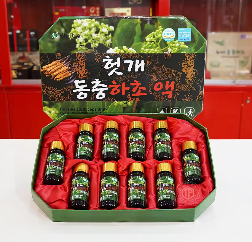 Nước bổ gan thanh lọc cơ thể Jeong Won Hàn Quốc hộp 10 chai x 100 ml