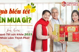 Quà biếu tết nên mua gì? Tìm hiểu Hộp quà Tết sức khỏe 2023 từ Nhân sâm Thịnh Phát
