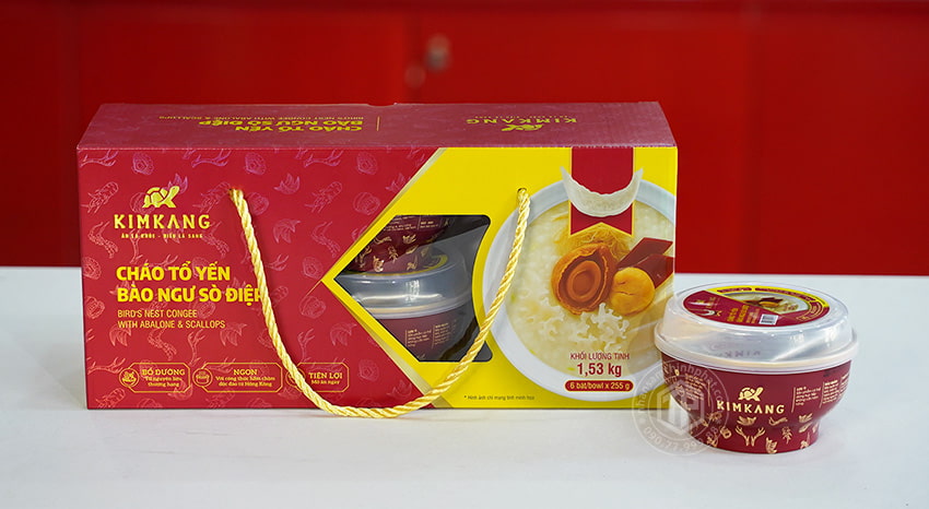 Cháo tổ yến bào ngư sò điệp hộp 6 chén x 255g