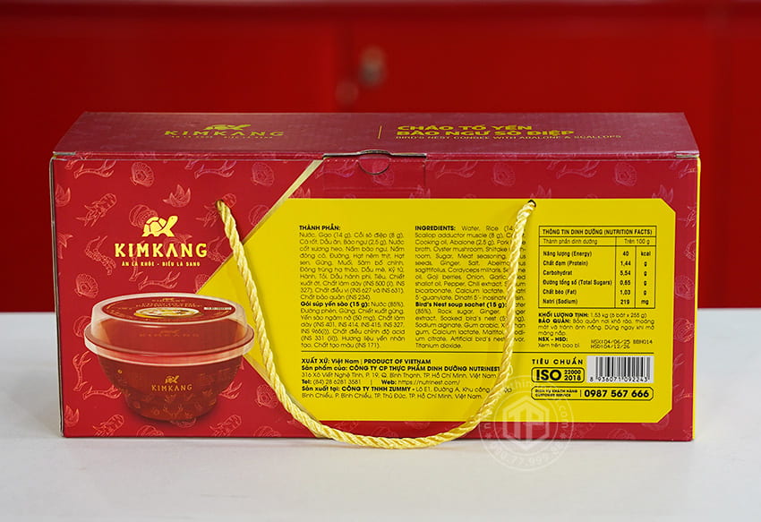 Cháo tổ yến bào ngư sò điệp hộp 6 chén x 255g