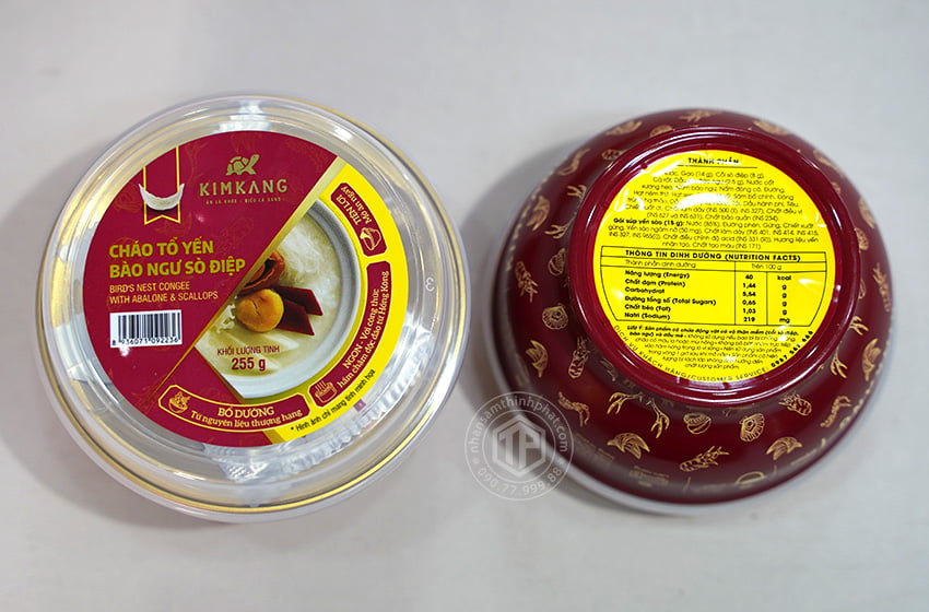 Cháo tổ yến bào ngư sò điệp hộp 6 chén x 255g