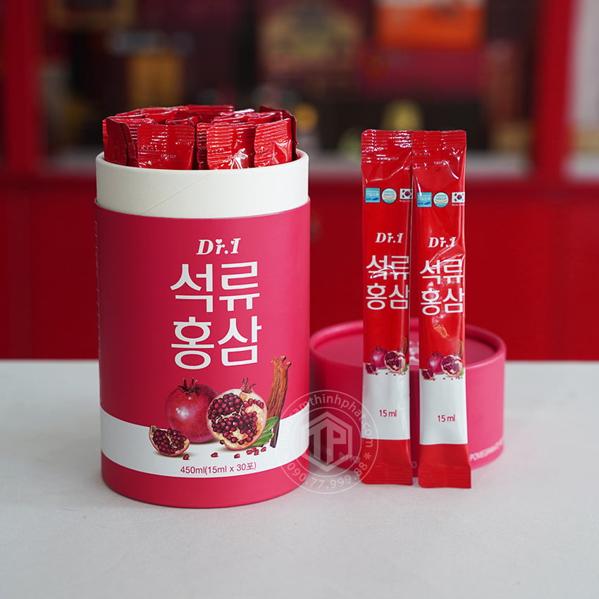 Nước Chiết Xuất Hồng Sâm Collagen Lựu Hàn Quốc Dr.I Pomegranate Red Ginseng 30 Gói x 15ml