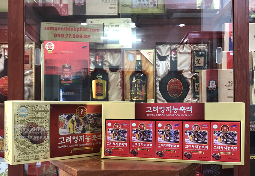 Cao linh chi đỏ Hàn Quốc hộp 5 lọ x 50g