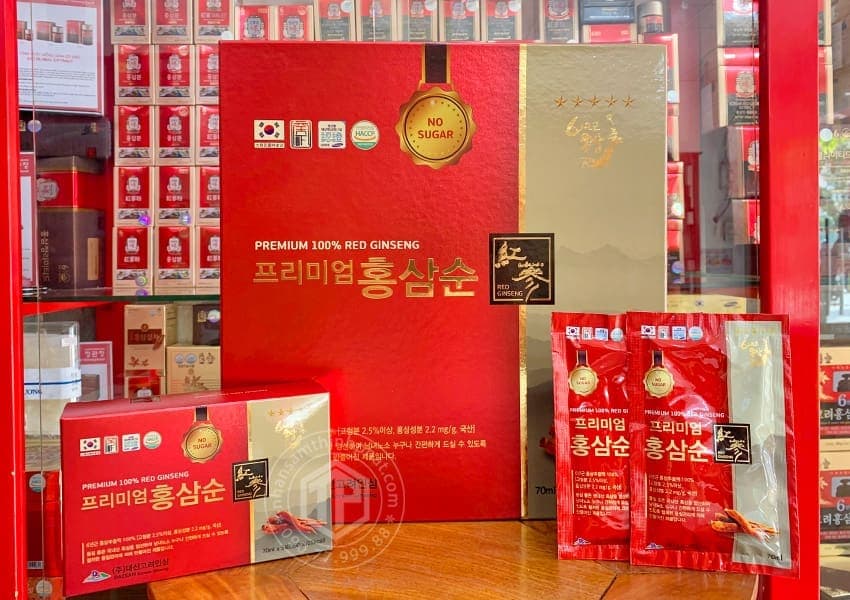 Nước hồng sâm không đường Daesan phù hợp với người ăn kiêng hoặc có vấn đề về đường huyết 