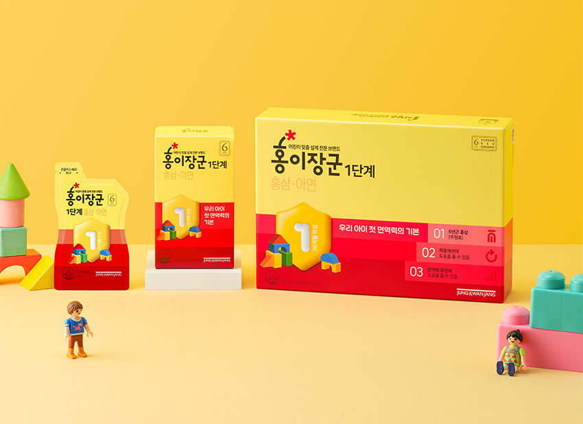 Nước hồng sâm Baby cao cấp cho trẻ em 3 -4 tuổi Sâm Chính phủ KGC Jung Kwan Jang hộp 30 gói x 15ml