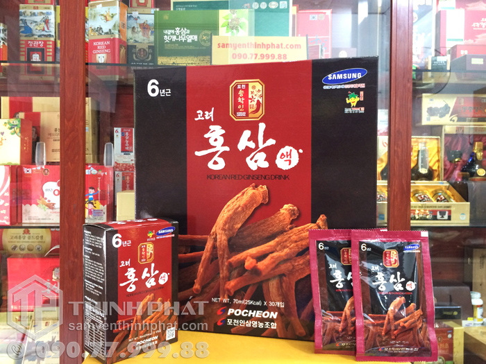 Nước hồng sâm Hàn Quốc Pocheon hộp 30 gói