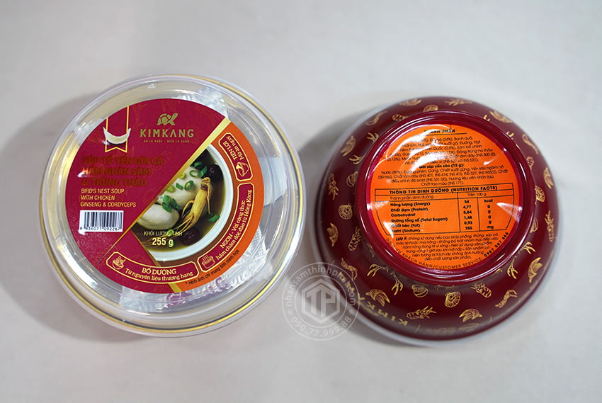 Súp tổ yến đùi gà nhân sâm đông trùng 1 chén