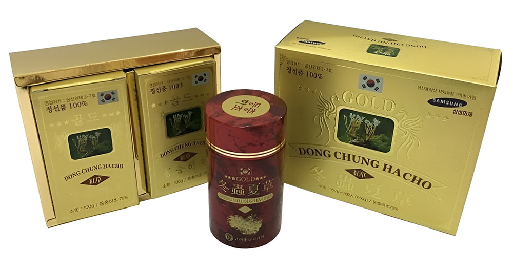 Viên đông trùng hạ thảo Hàn Quốc viên nén hộp 2 lọ x 100g