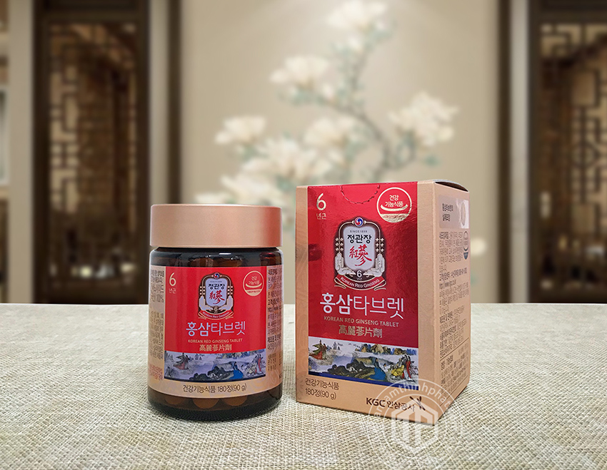 Viên nén hồng sâm KGC Cheong Kwan Jang nguyên chất 100% lọ 180 viên